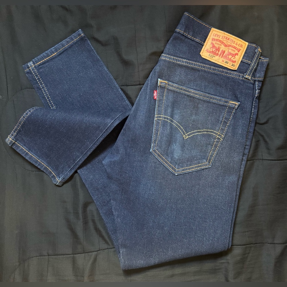 Levi's Men's Dark Blue Straight Jeans